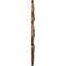 Ekena Millwork Peralta Ceiling Medallion (Canopies up to 4 5/8"), 17 3/4"OD x 3 1/8"ID x 1"P, Smokey Topaz Crackle CM17PESTC - alternate 2